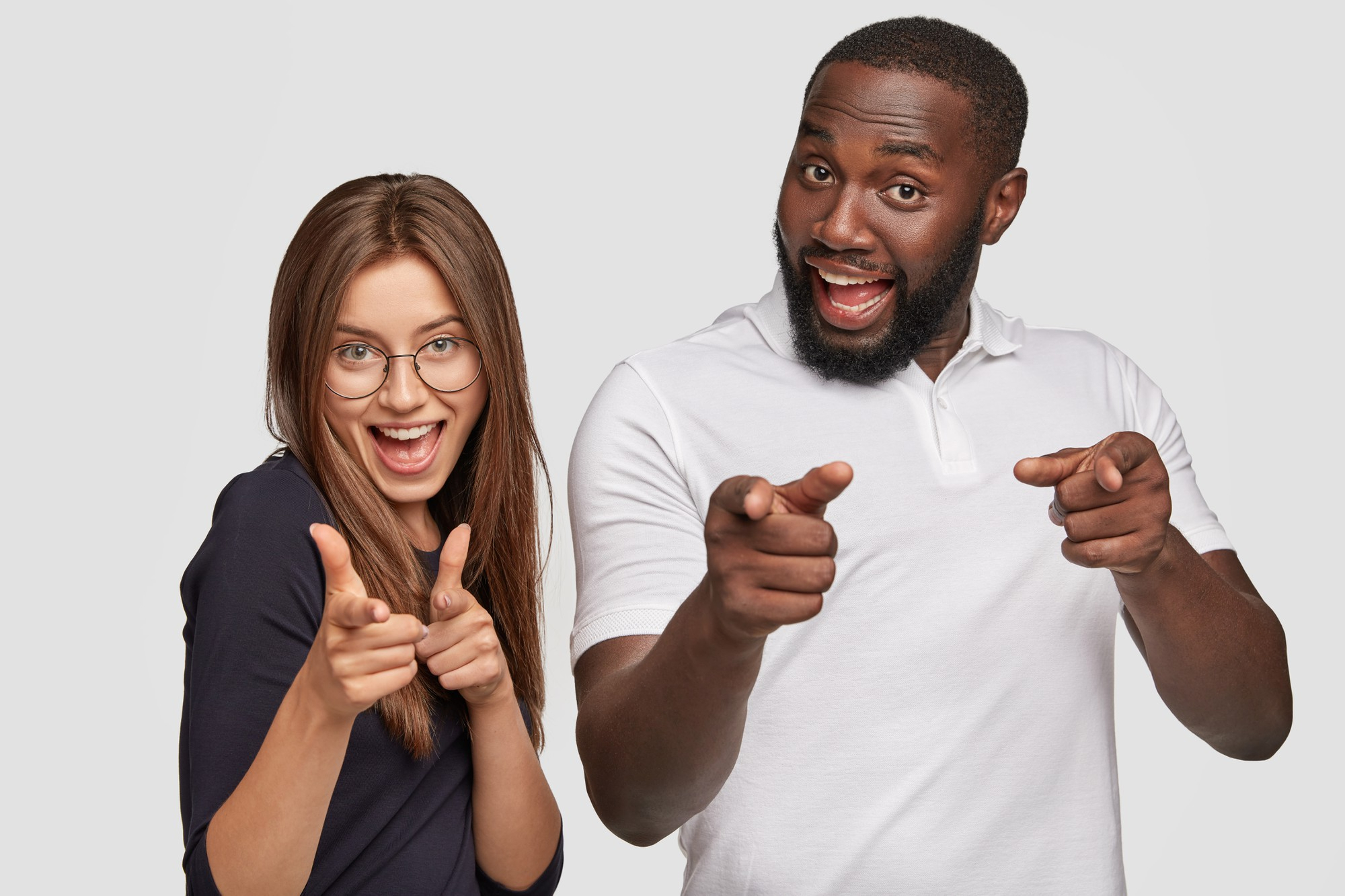 positive-girl-guy-different-races-make-finger-gun-gesture-smile-positively-express-their-choice